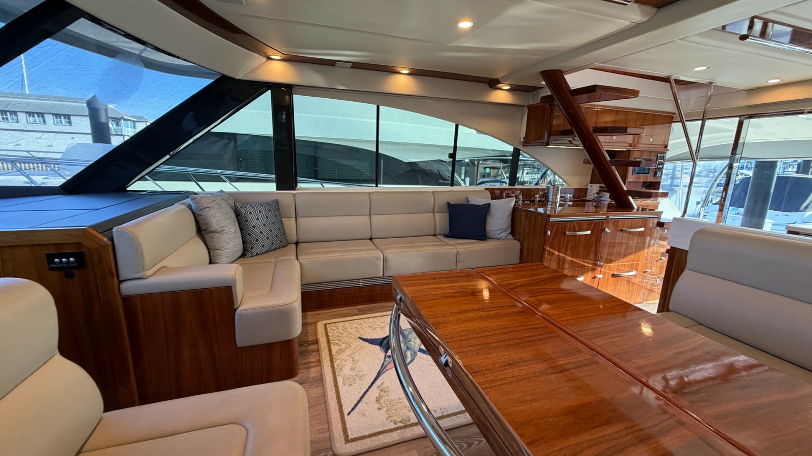 Spacious Salon with Panoramic Windows