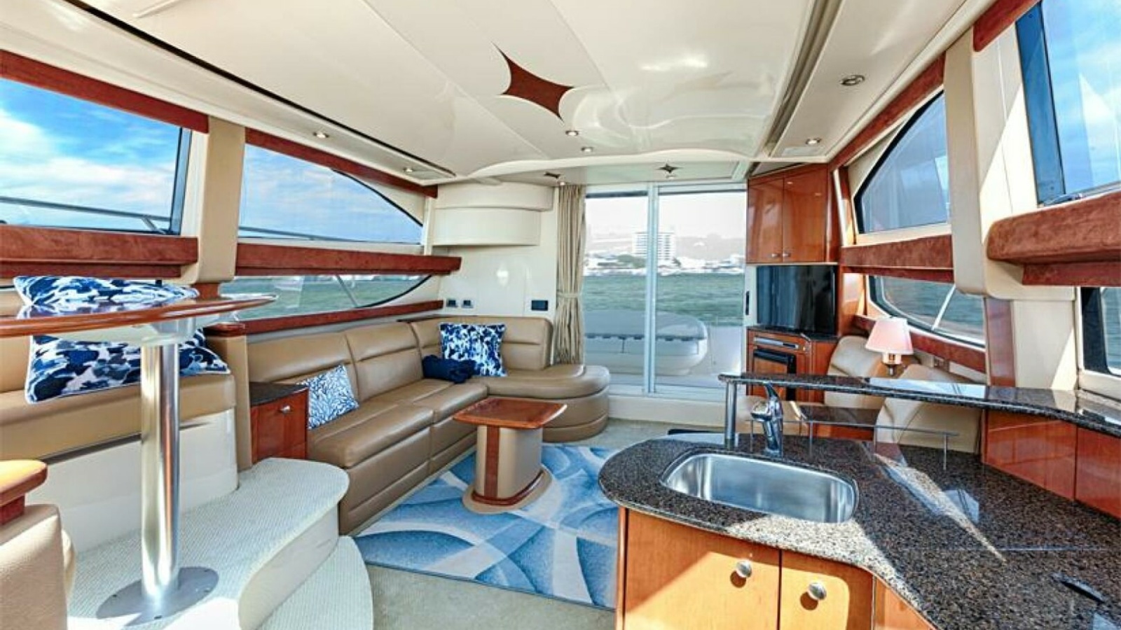 Spacious Salon with Panoramic Windows