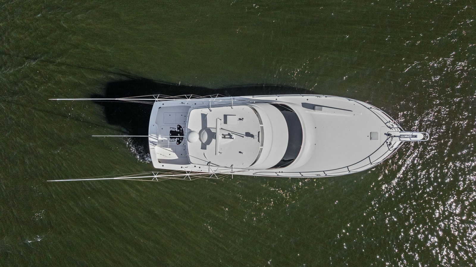 Aerial View of Flybridge and Deck