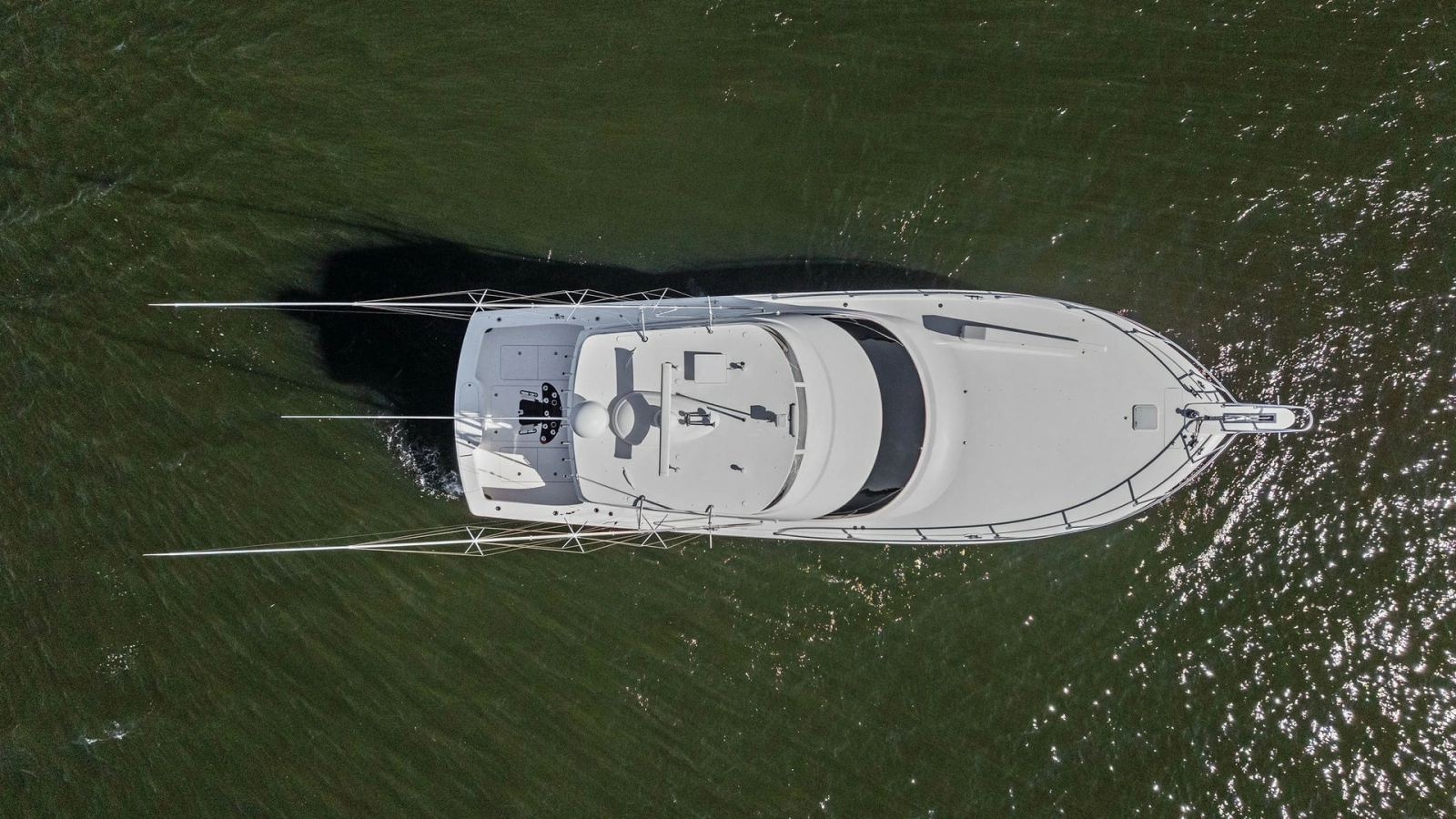 Aerial View of Flybridge and Deck