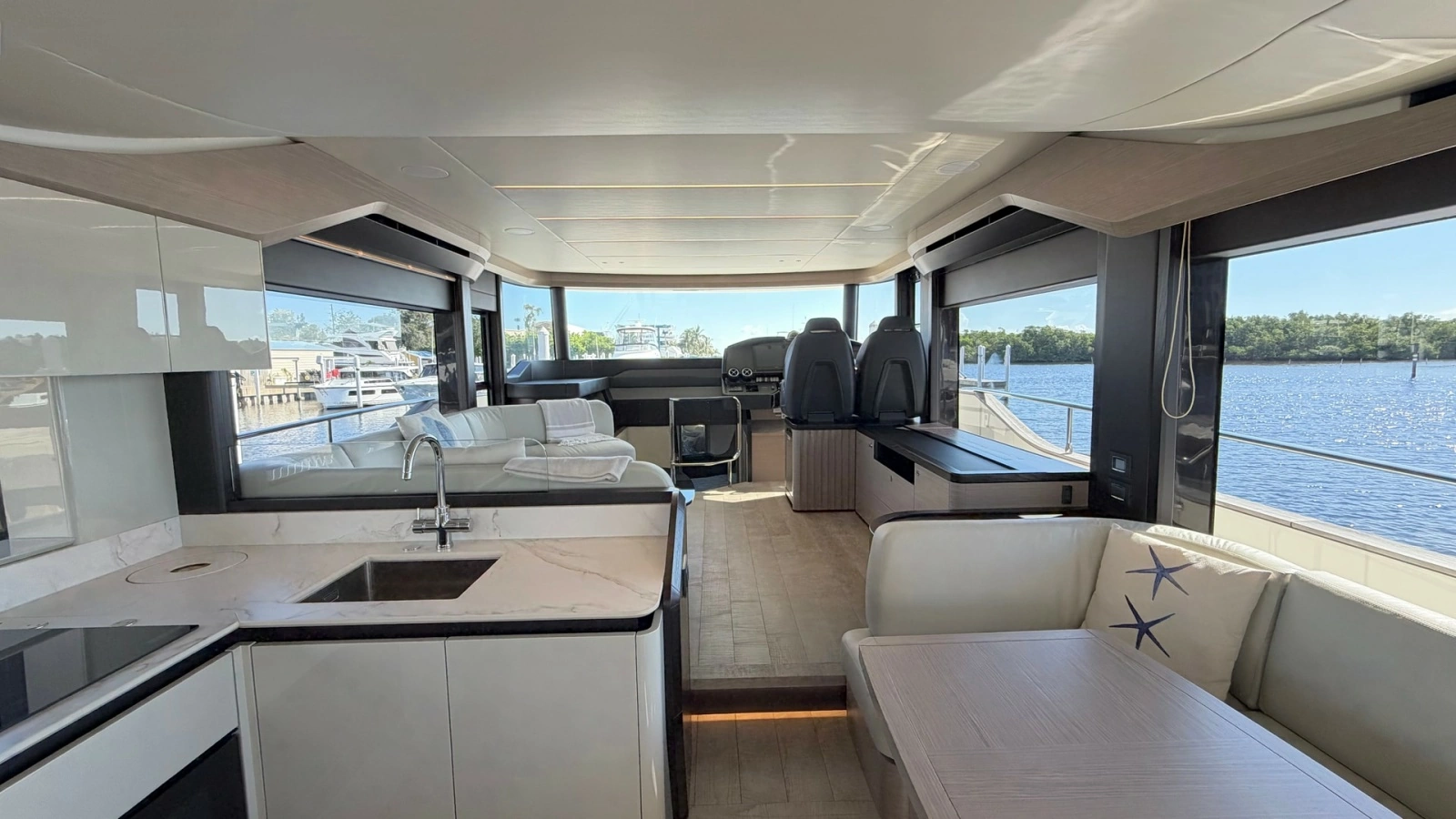 Spacious Main Salon and Galley
