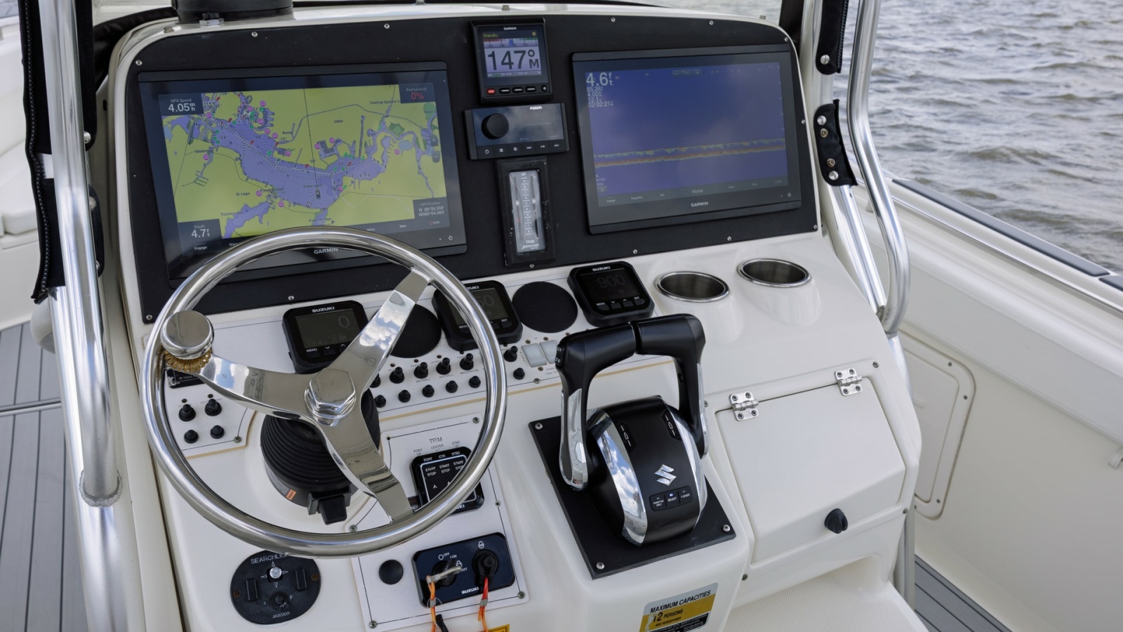 Helm Station with Dual Displays