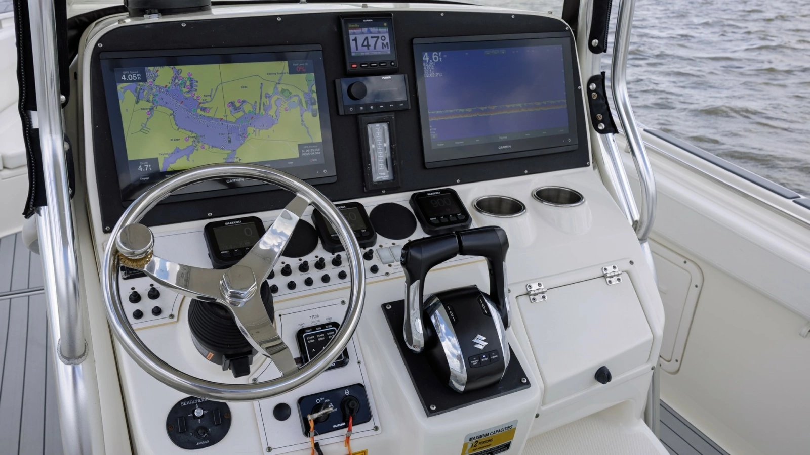 Helm Station with Dual Displays