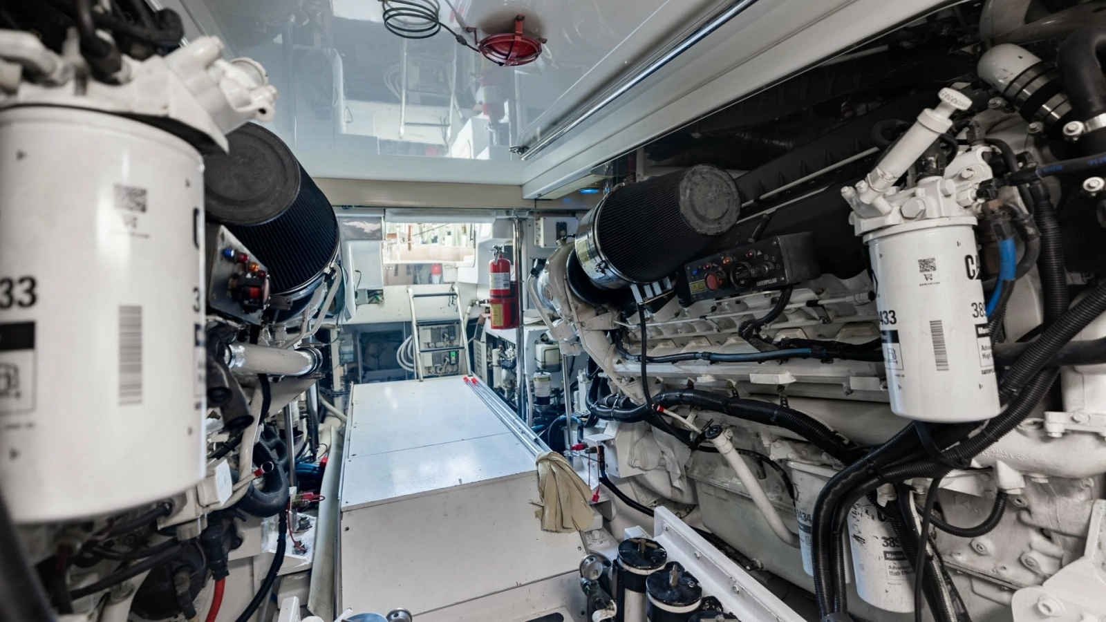 2007 Hatteras 68 Convertible- KEMOSABE- Engine Room