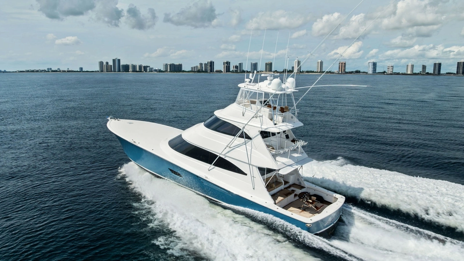 Aerial View of Viking 80 Convertible