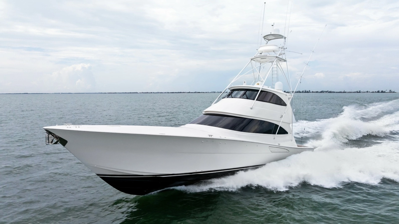 Viking 72 Enclosed Bridge Cruising