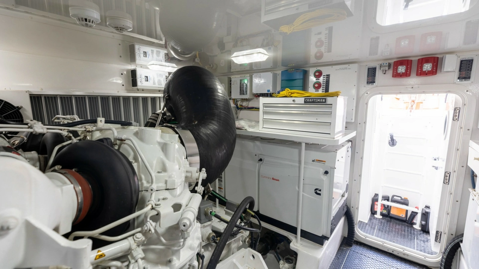 Engine Room with Access Door