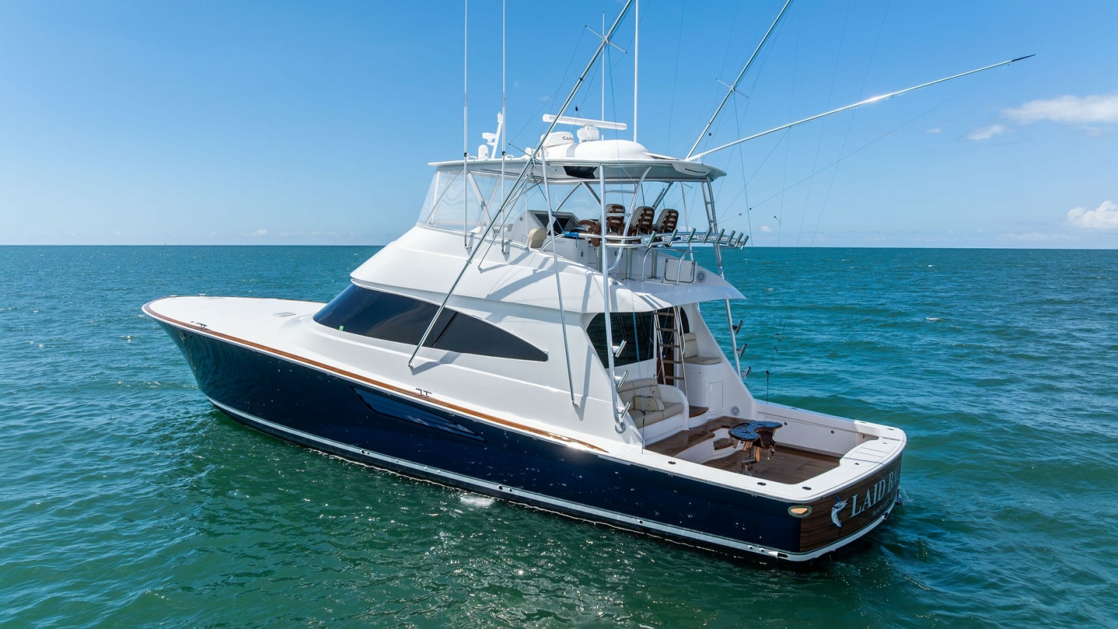 Aerial View of Aft Deck and Flybridge