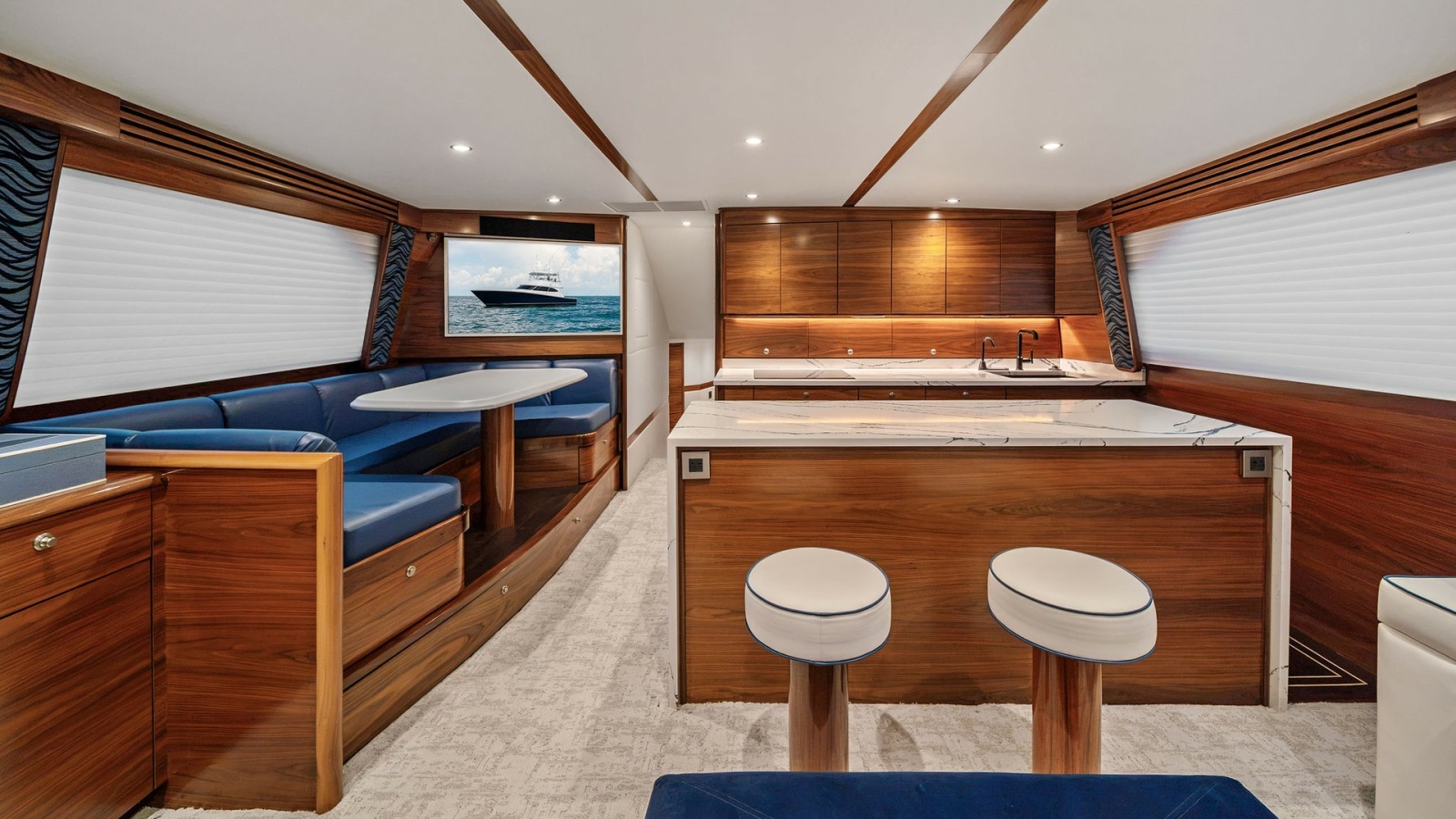Spacious Interior Salon with Galley