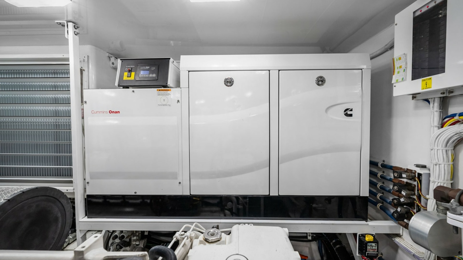 Engine Room with Cummins Generator
