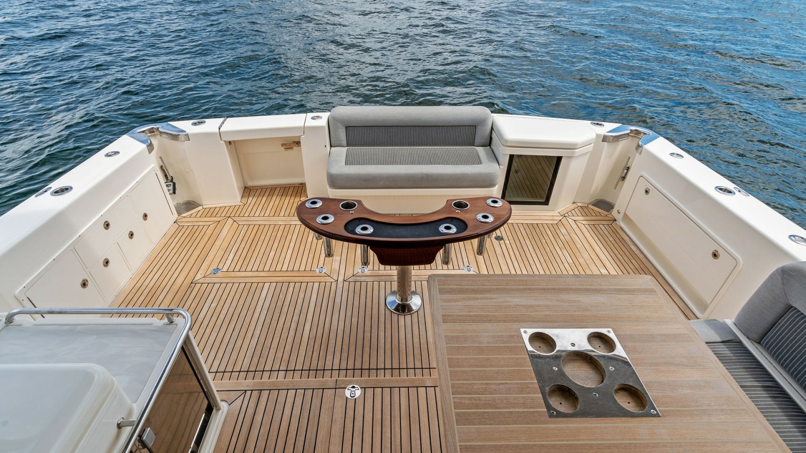 Spacious Aft Deck with Teak Flooring