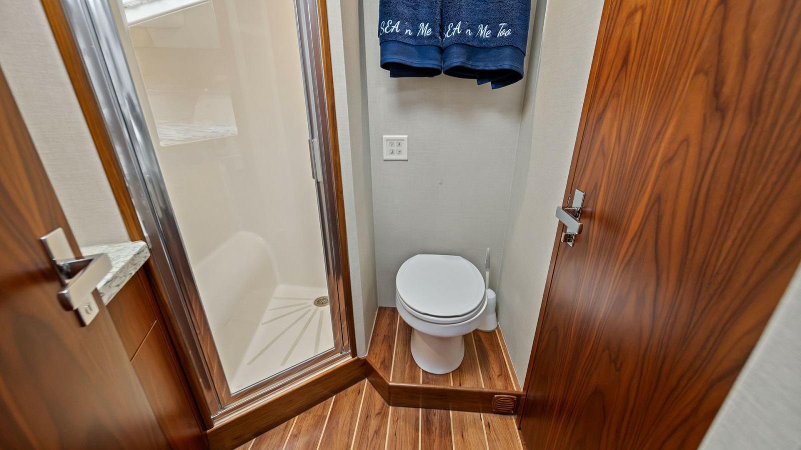 Compact Yacht Bathroom with Shower