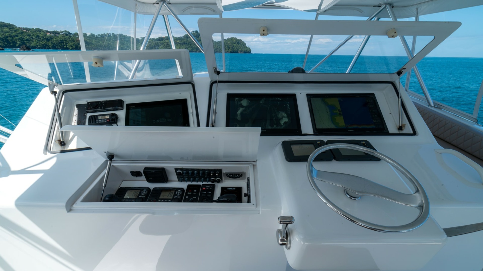 2001 Viking 61 Convertible- Caliente- Helm