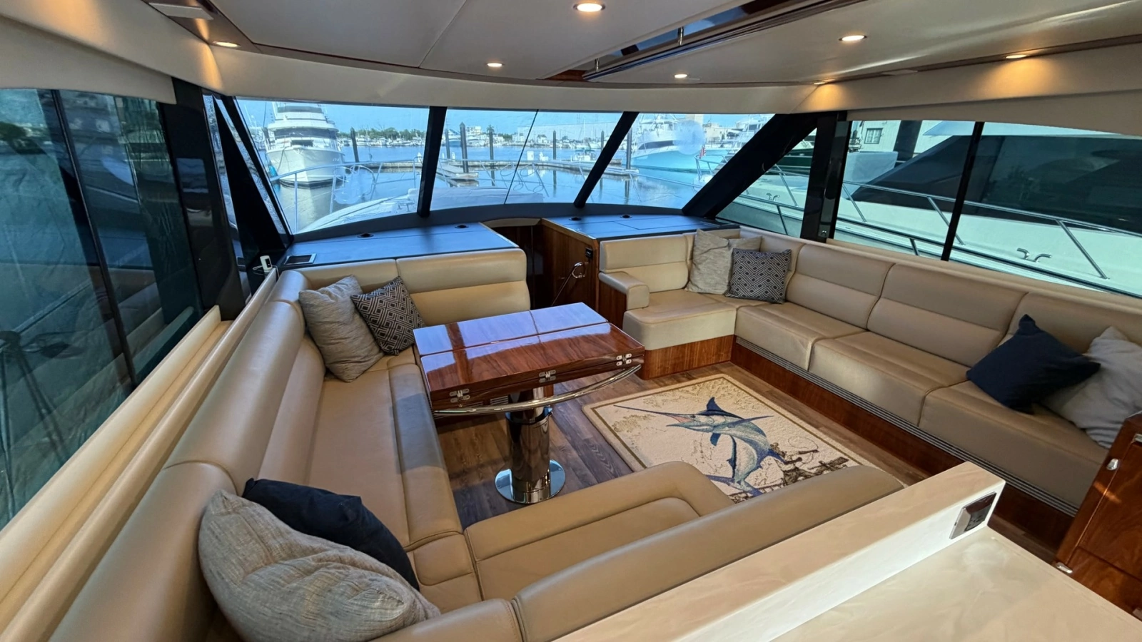 Spacious Enclosed Bridge Lounge Area