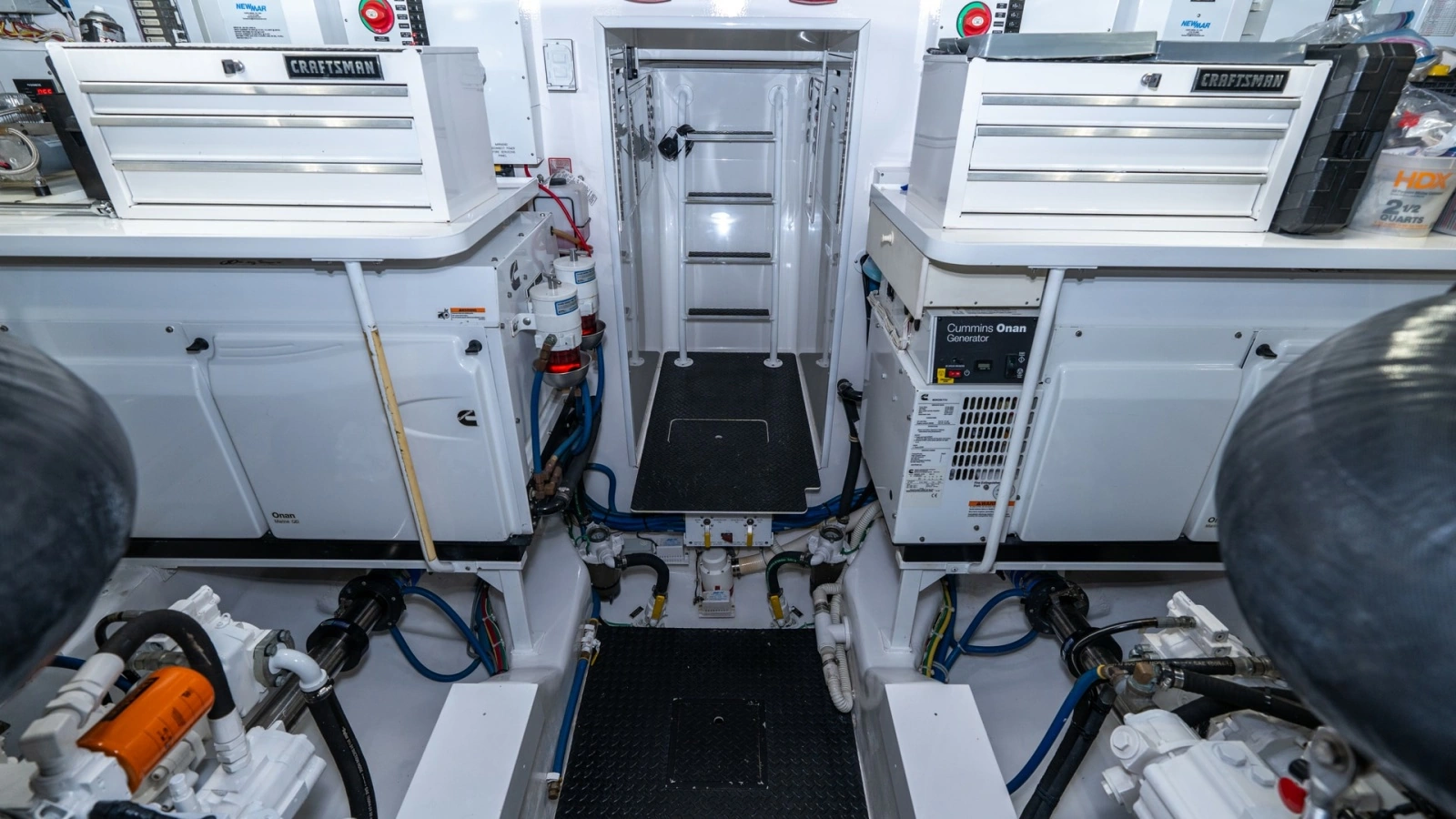 Engine Room with Storage Units