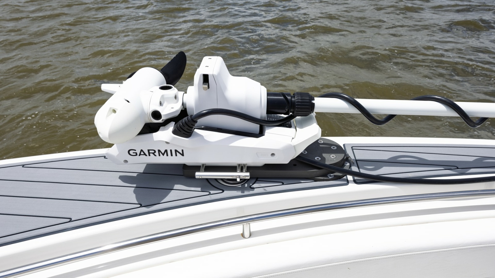 Bow with Mounted Trolling Motor