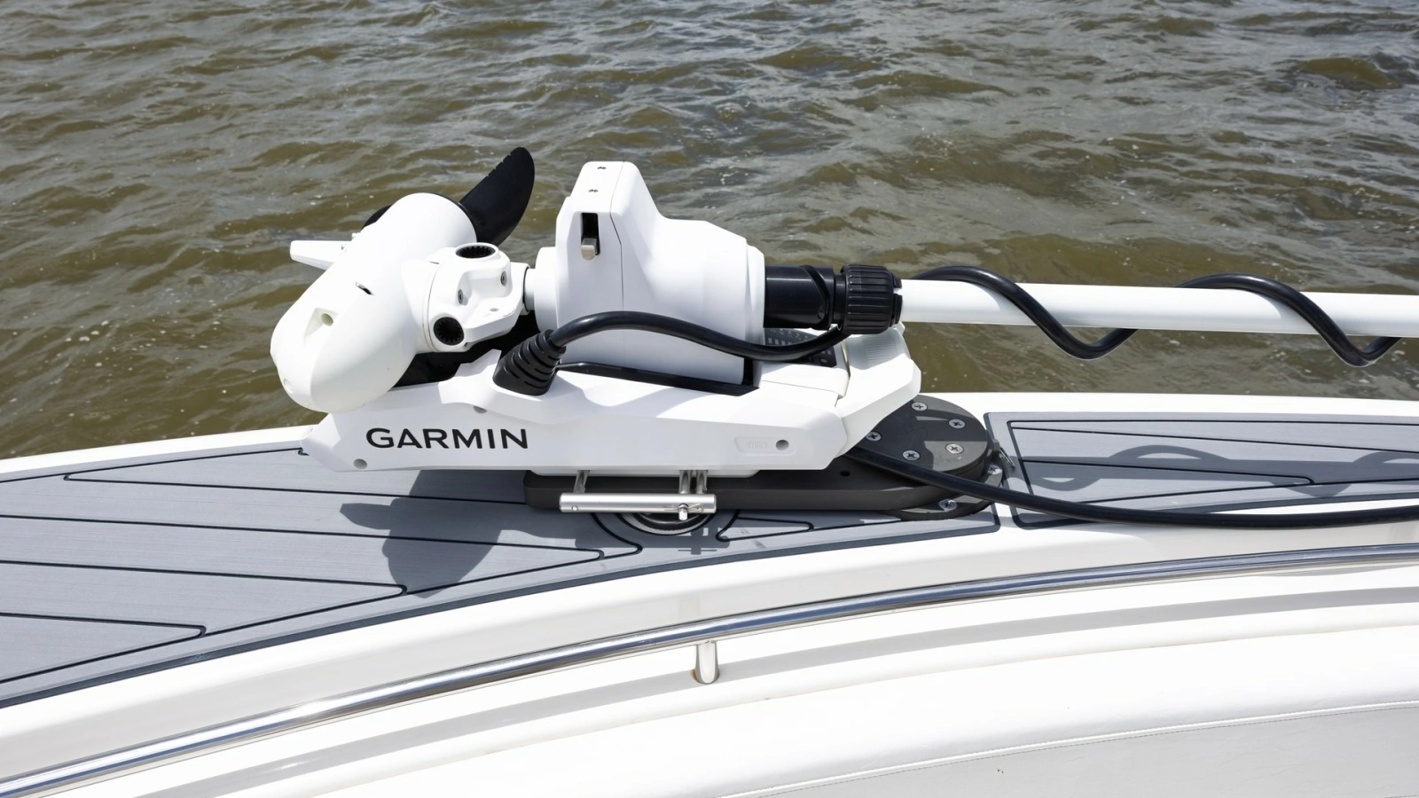 Bow with Mounted Trolling Motor