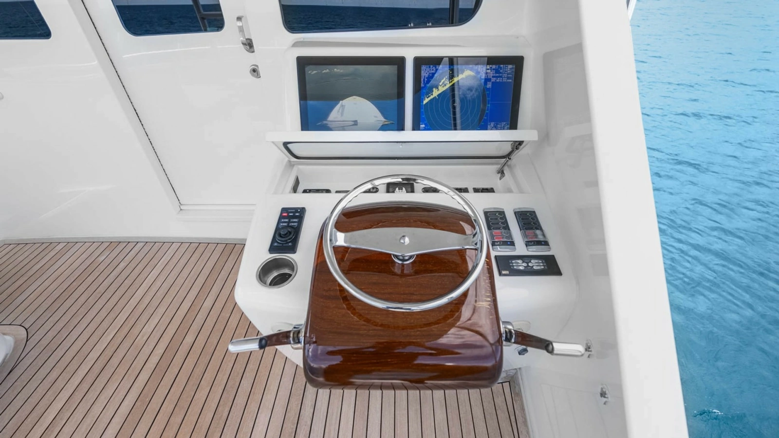 Helm Station with Navigation Displays