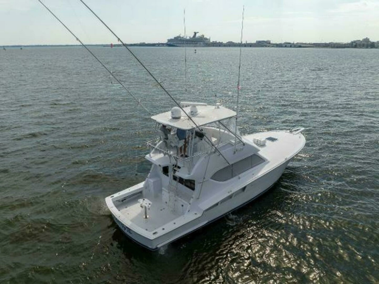 Hatteras 50 Tide Up II - Aerial Profile