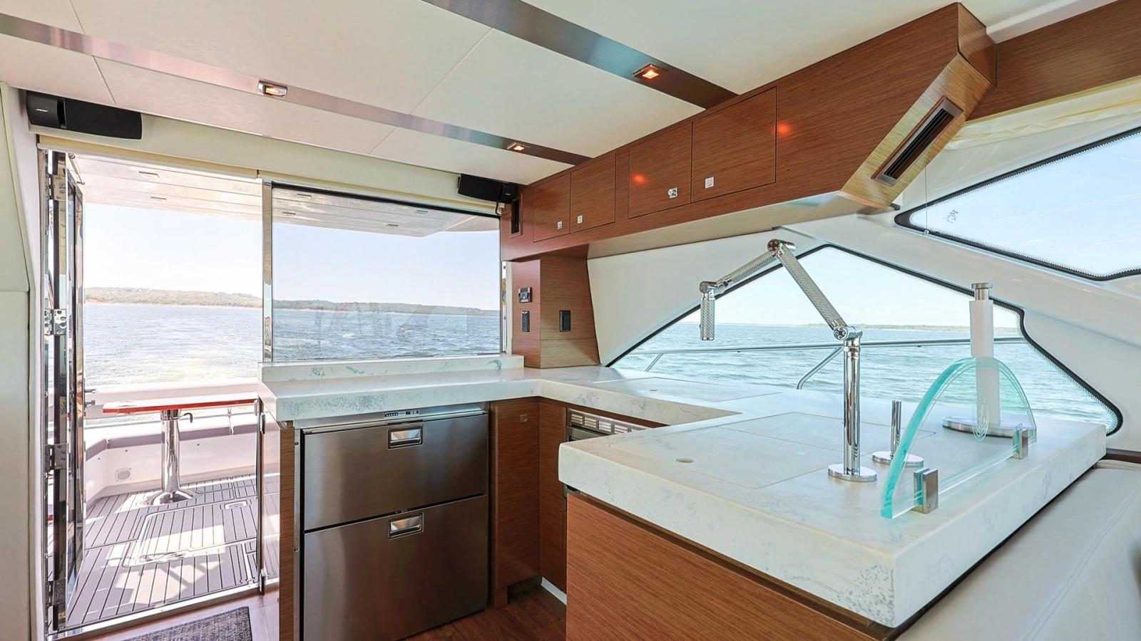 Galley with Ocean View and Aft Deck
