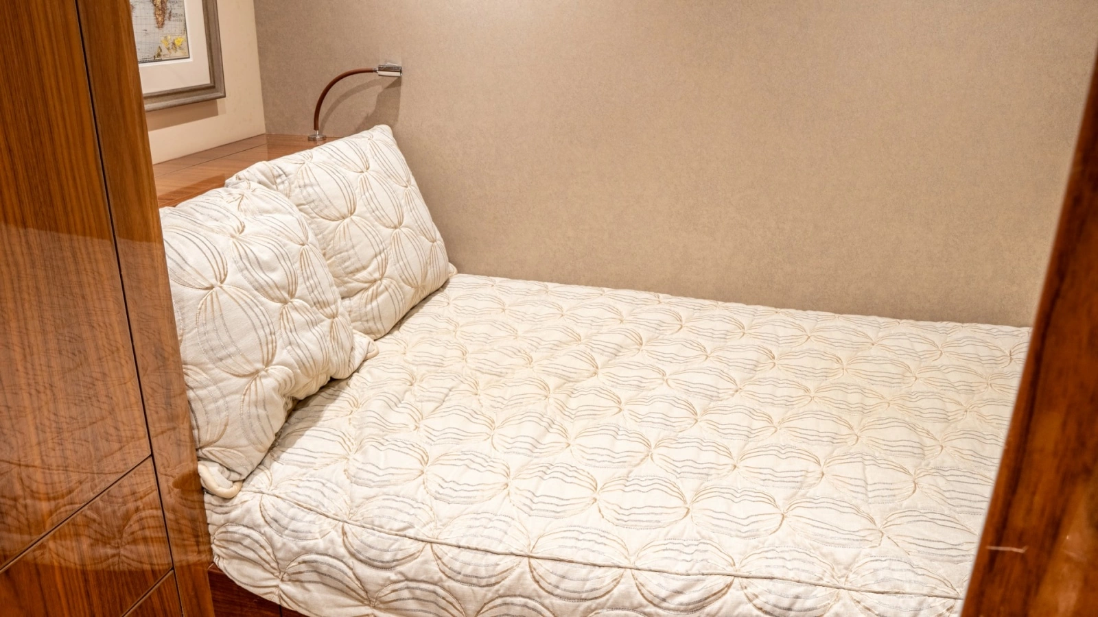 Guest Stateroom with Cozy Bedding