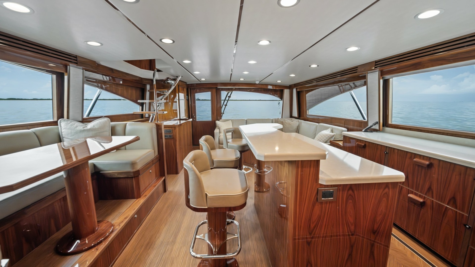 Spacious Interior Salon with Bar Seating