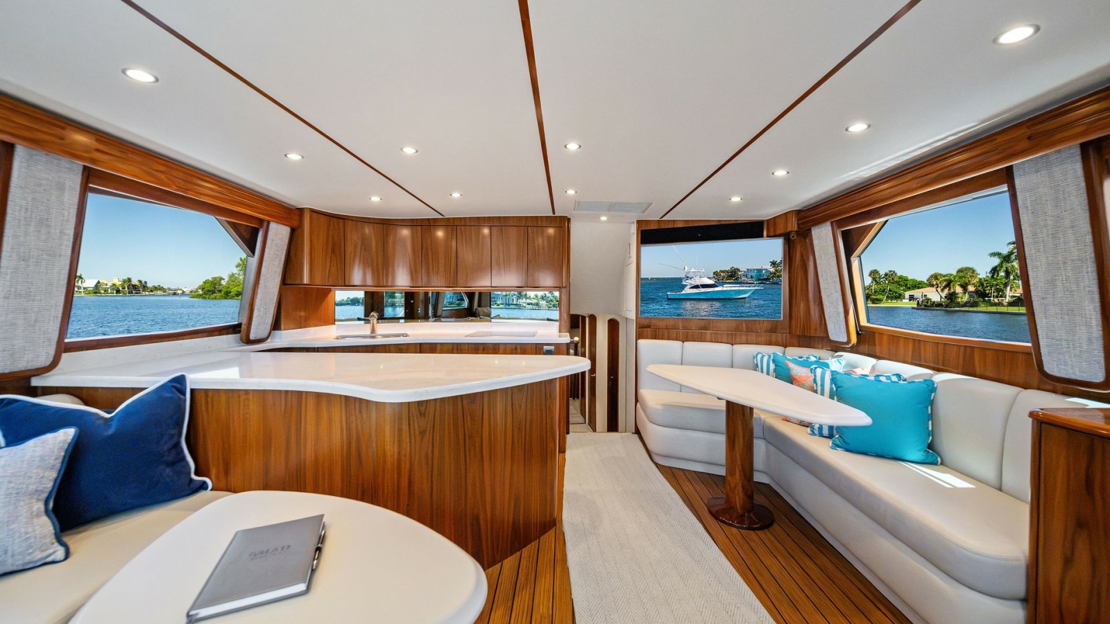 Spacious Interior Salon with Galley