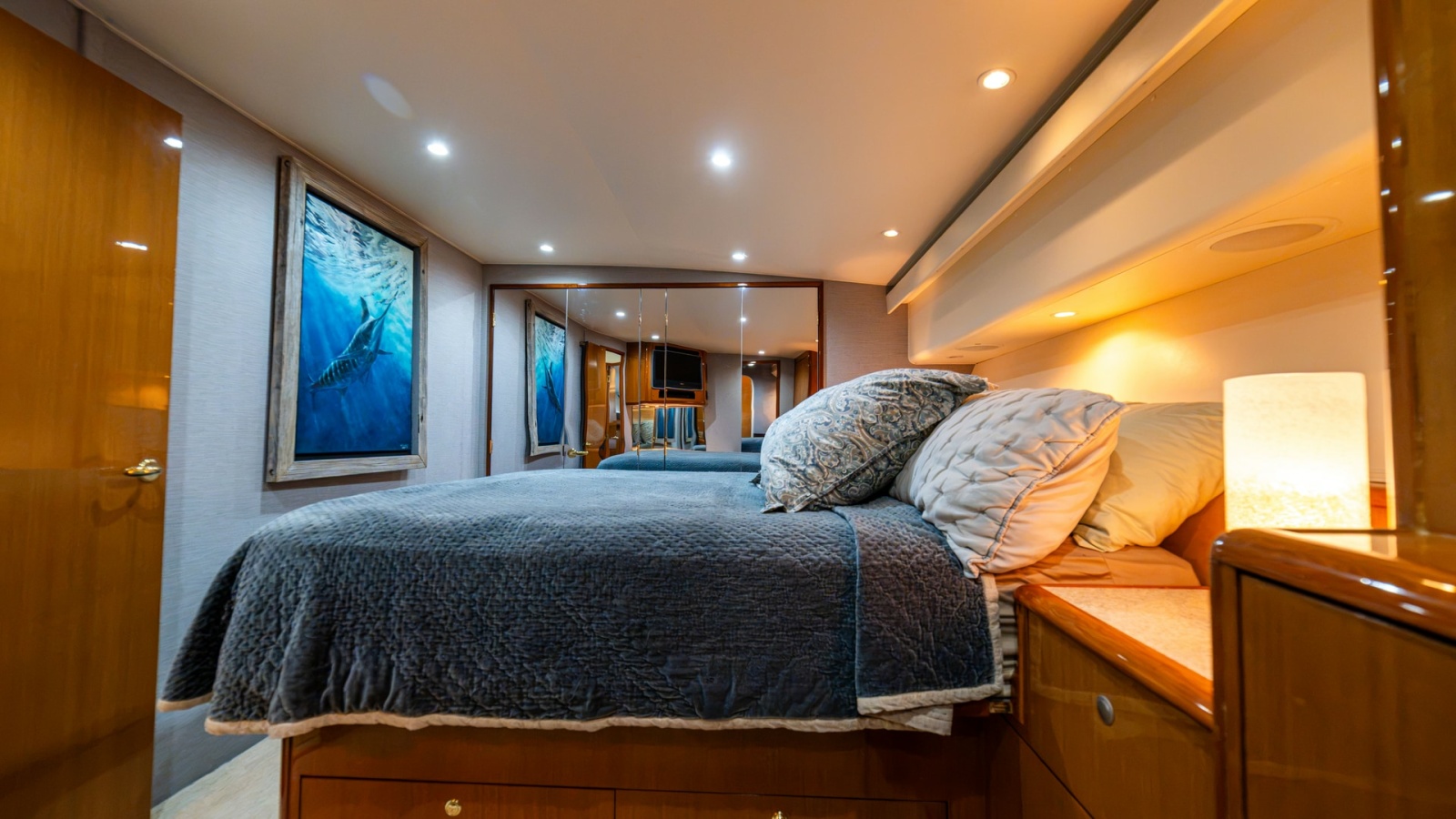 2001 Viking 61 Convertible- Caliente- Master Stateroom