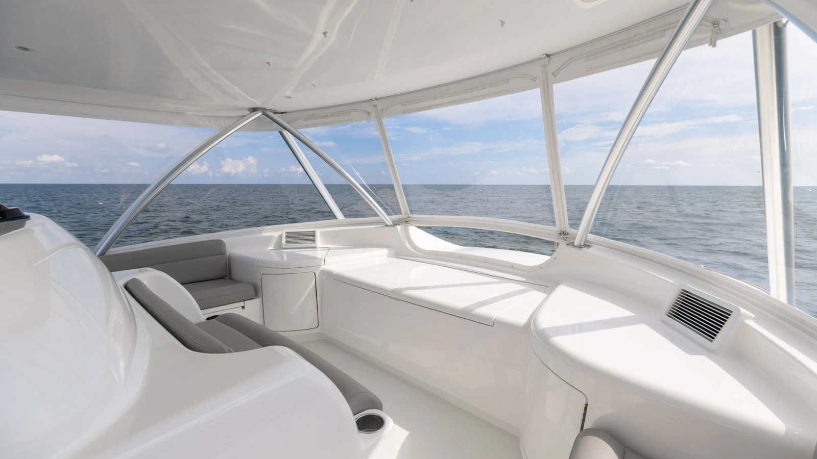 Flybridge Lounge Area with Ocean View