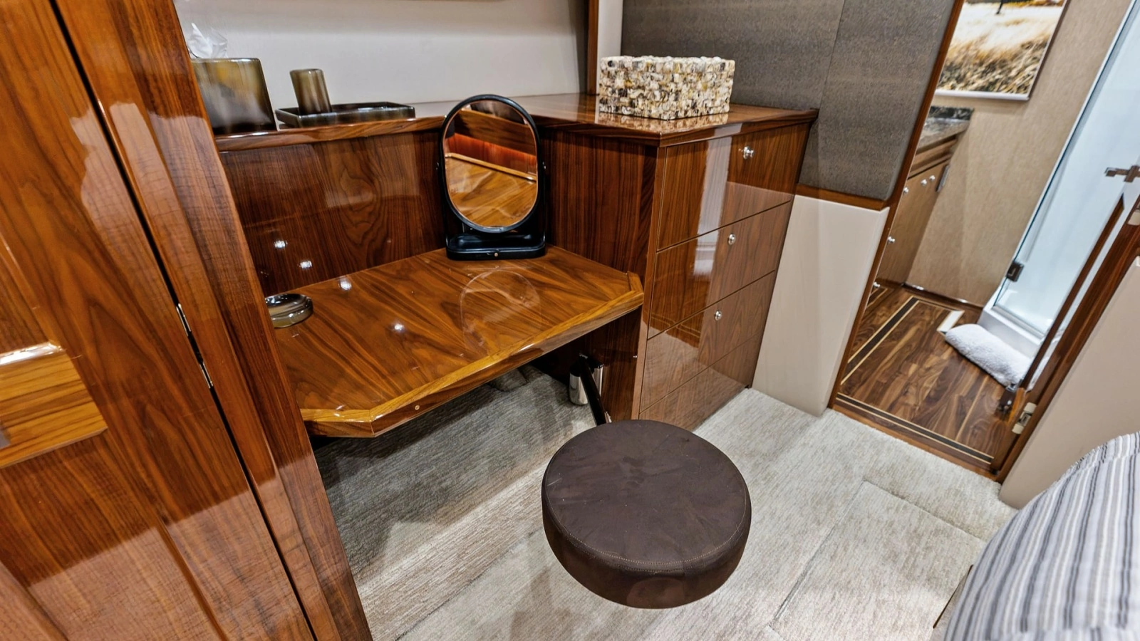 Elegant Vanity Area with Seating