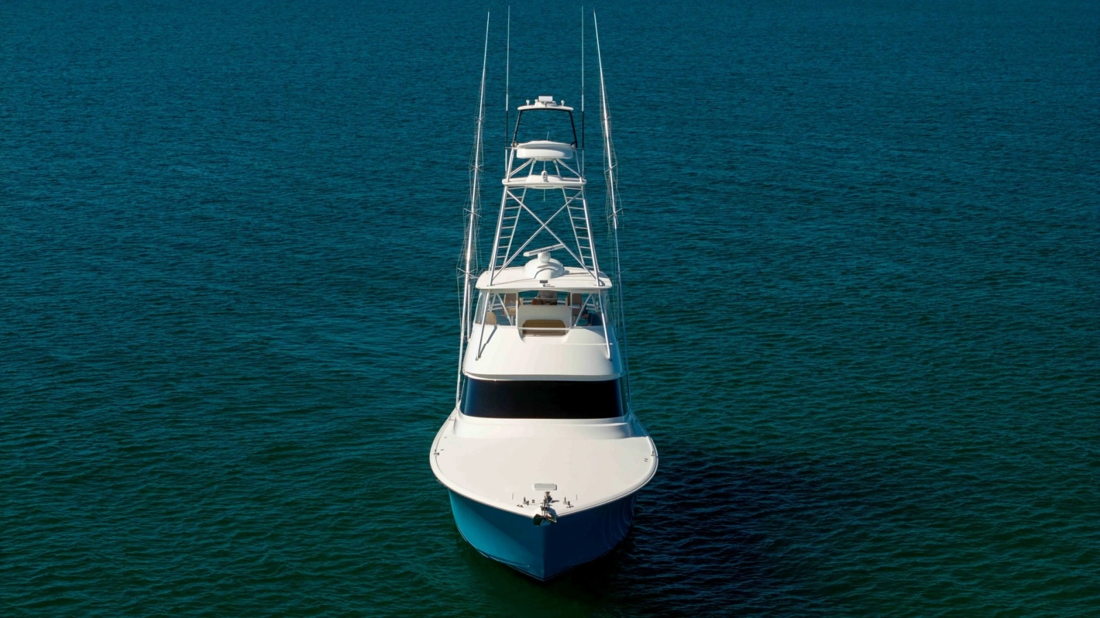 Bow View of Viking 68 Convertible