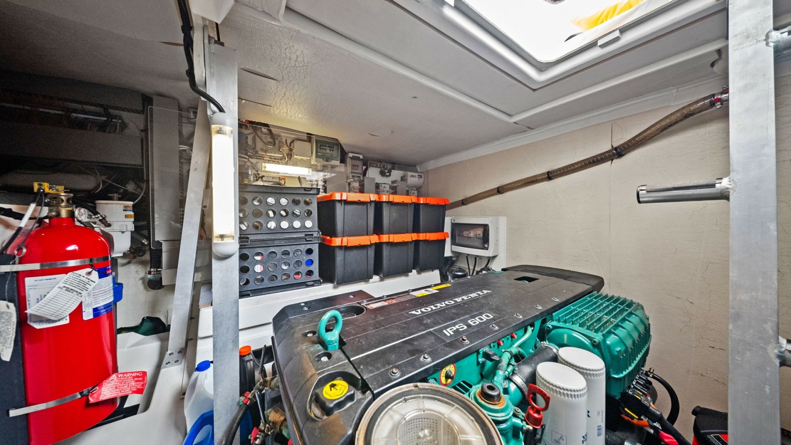 Engine Room with Volvo Penta Motor