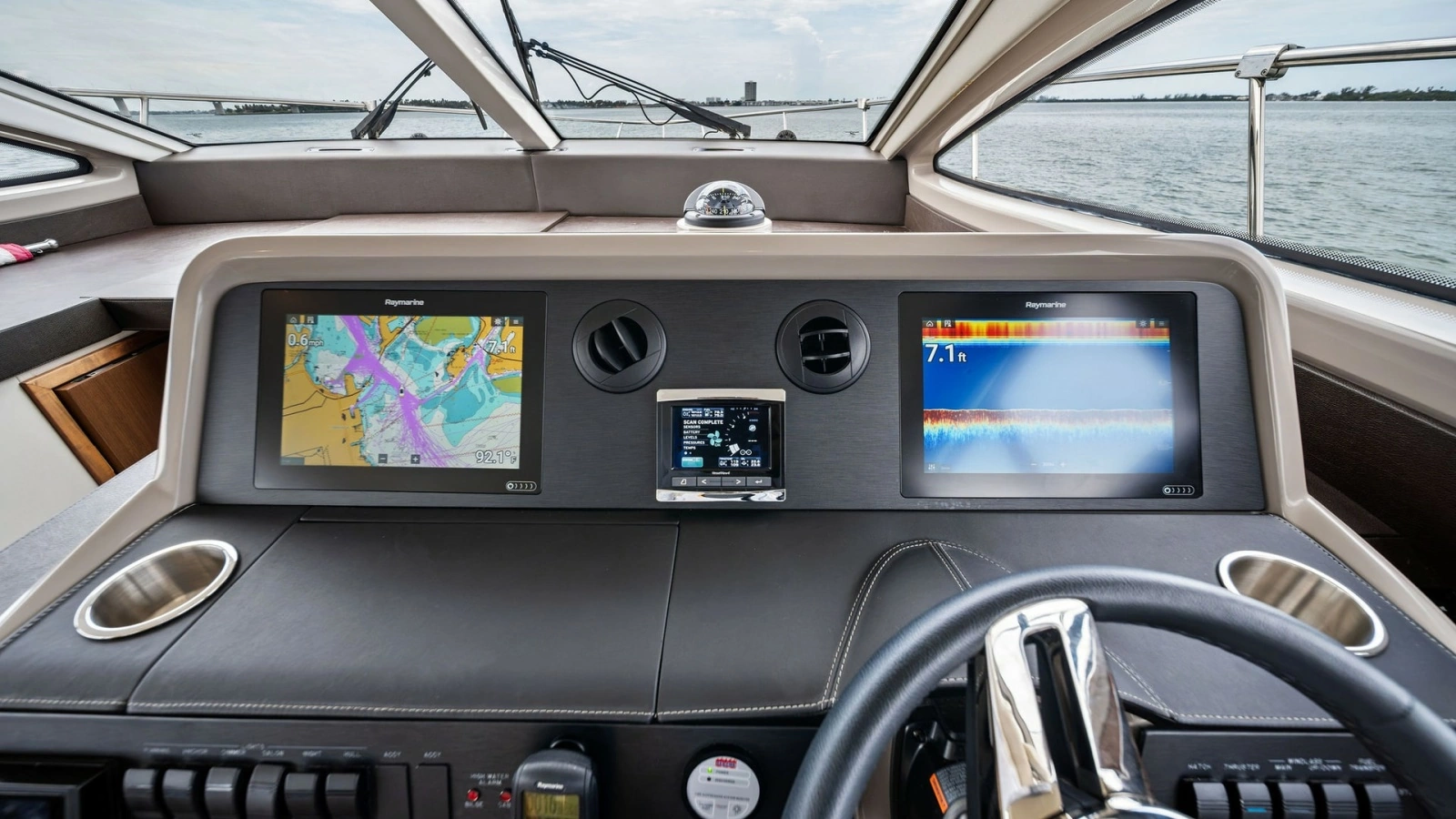 Modern Helm with Dual Displays