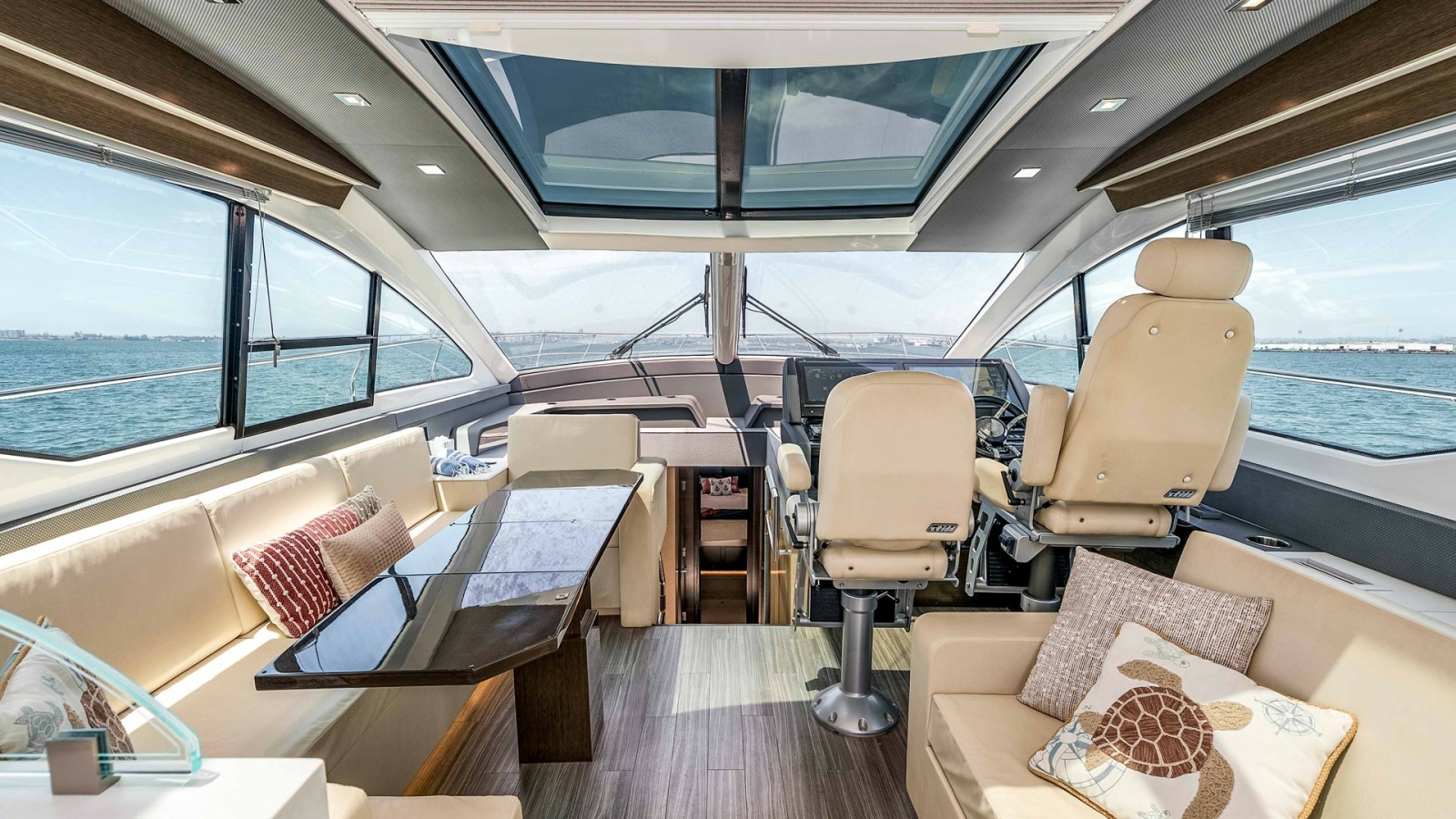 2017 Cruisers 60 Cantius 'Rising Star' - Spacious Helm and Lounge Area