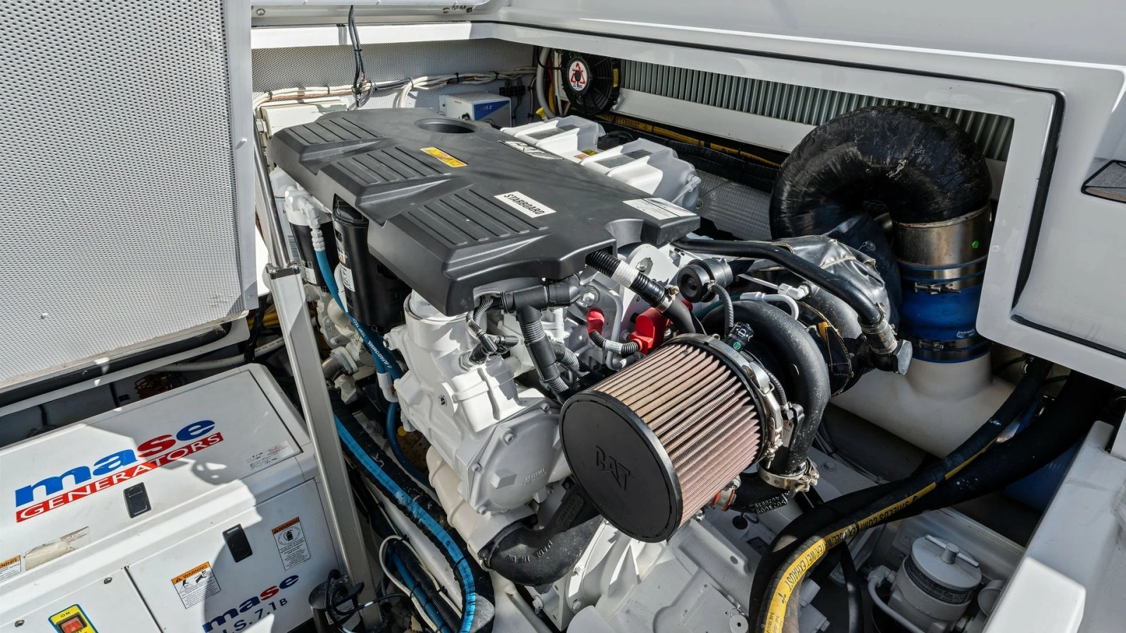 Engine Room with Diesel Engine