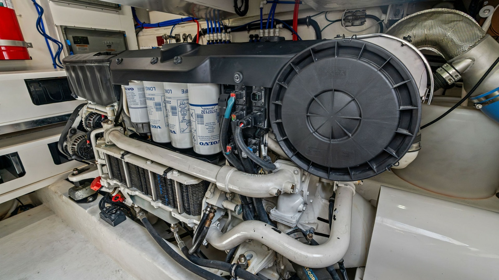 Engine Room with Volvo Penta Engine
