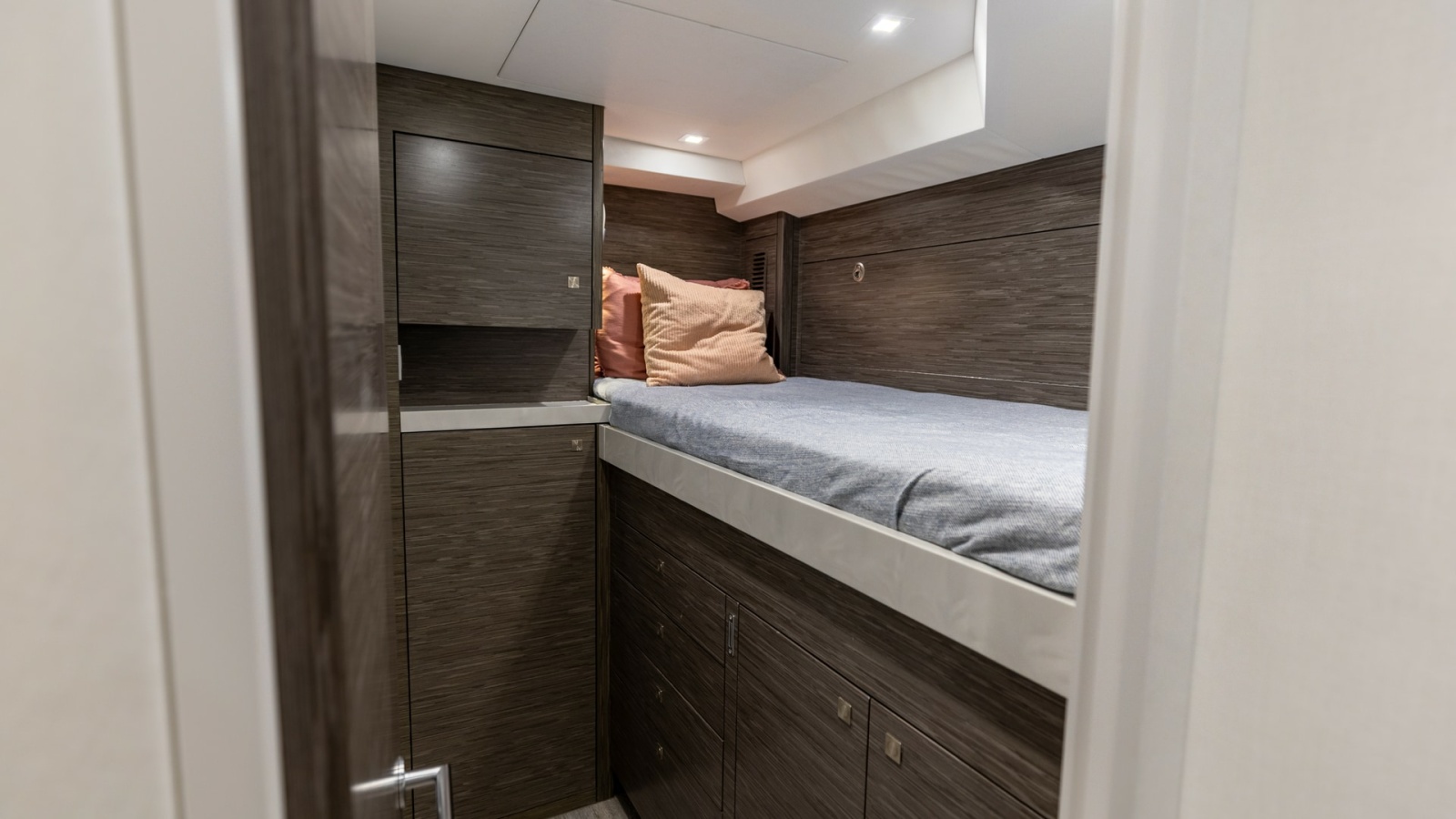2021 65 Hatteras GT On the DL Port Aft Stateroom (2)