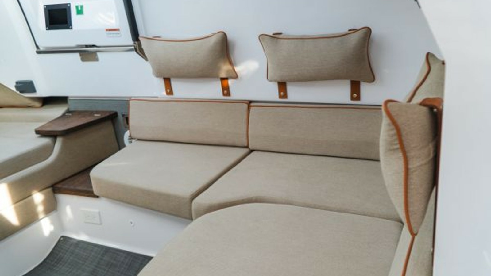 Cozy Aft Cabin Seating Area