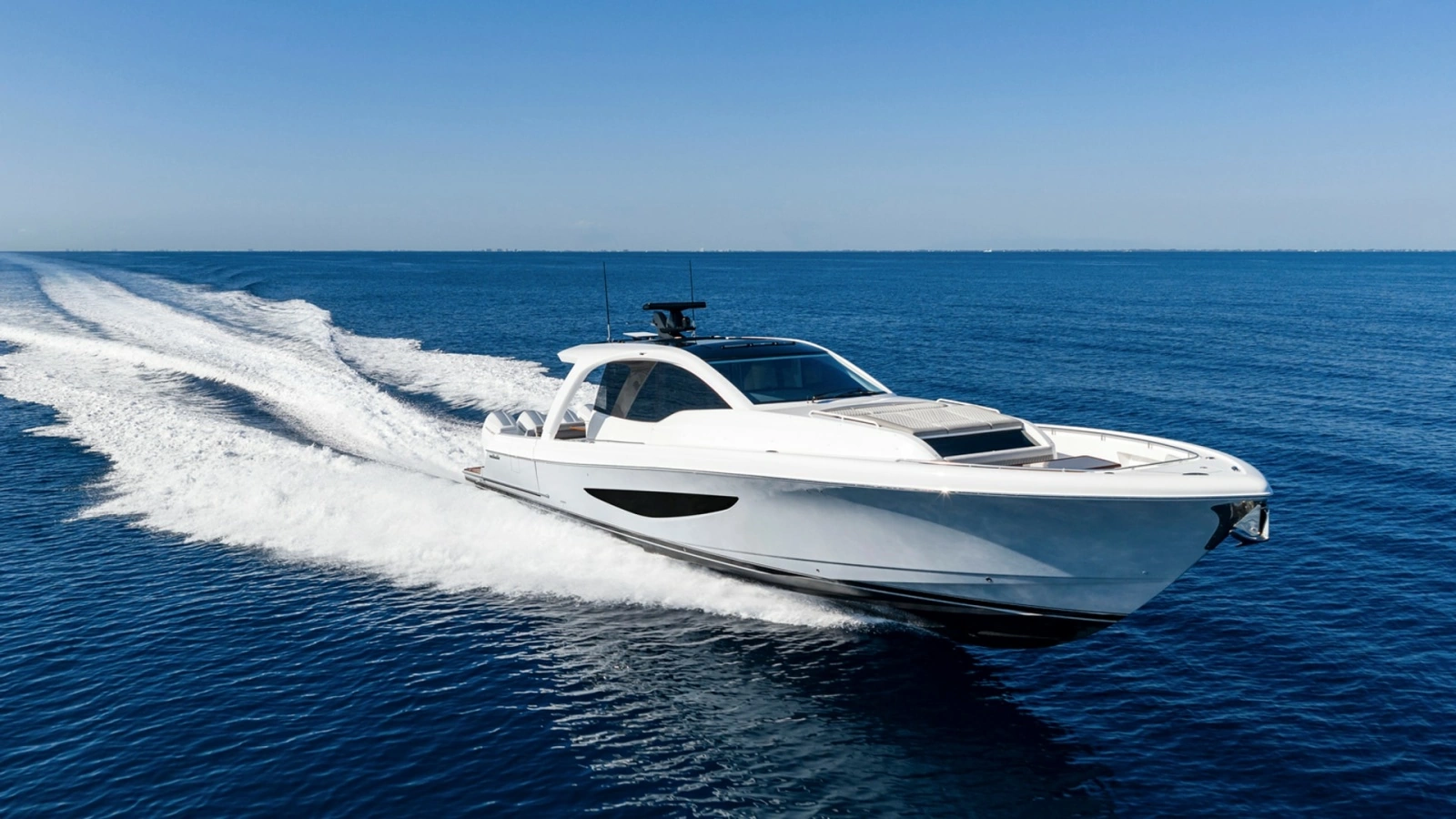 Dynamic Bow Exterior View -Valhalla 55 Sport Yacht