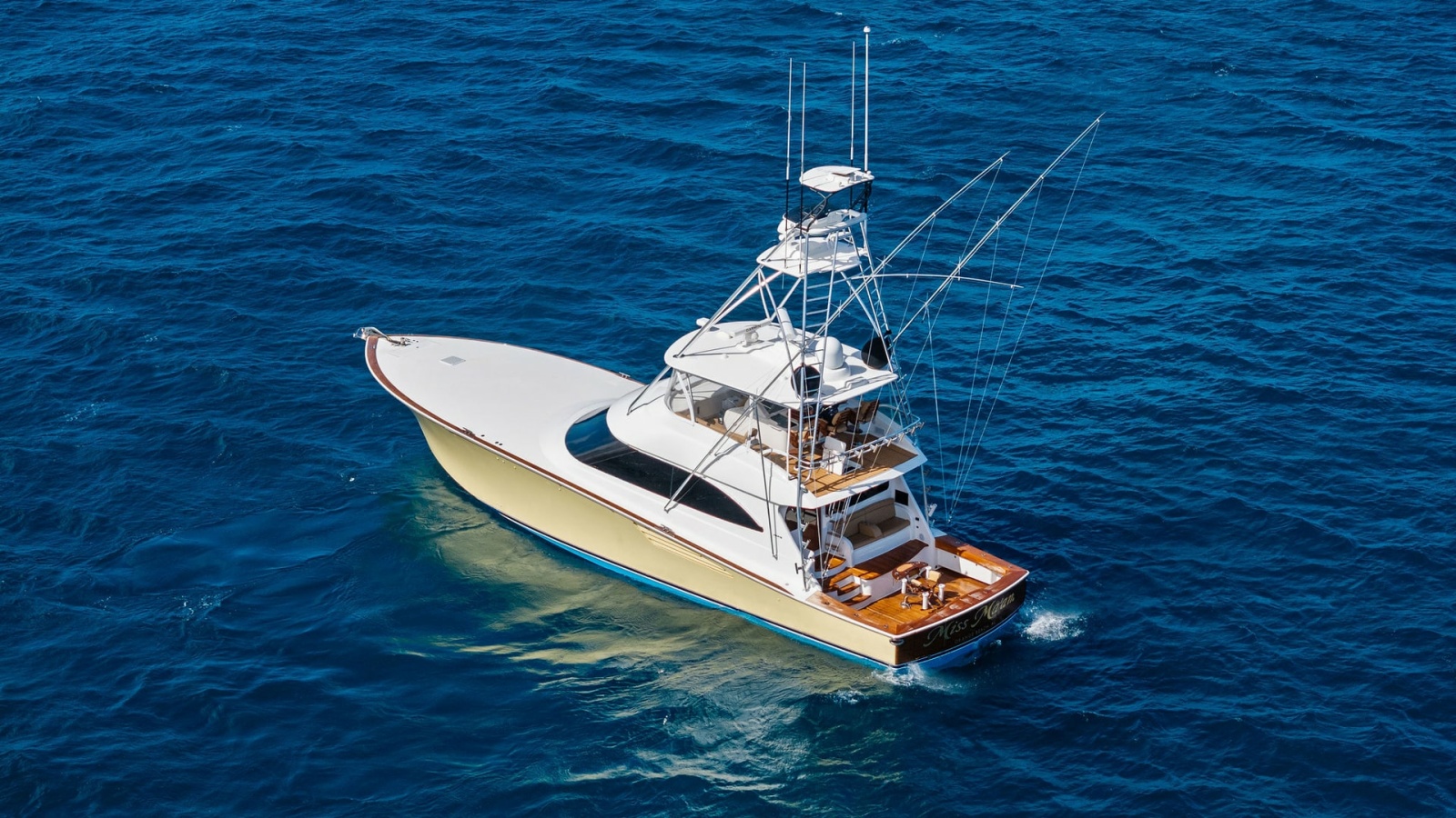 Aerial View of Viking 70 Convertible