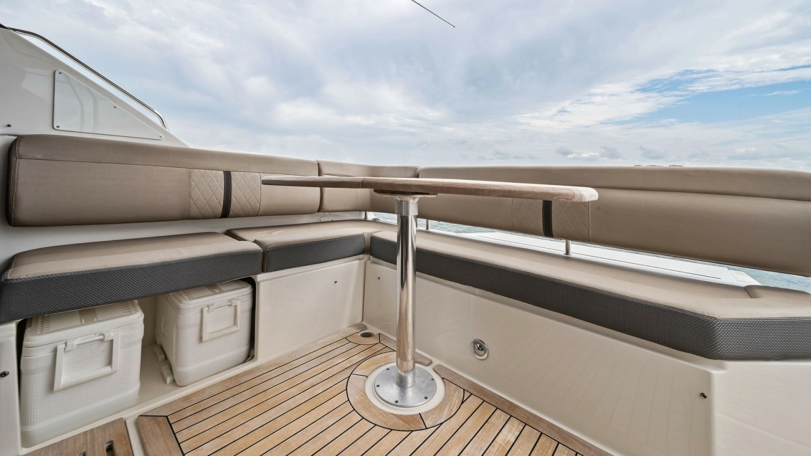 Spacious Aft Deck Seating Area