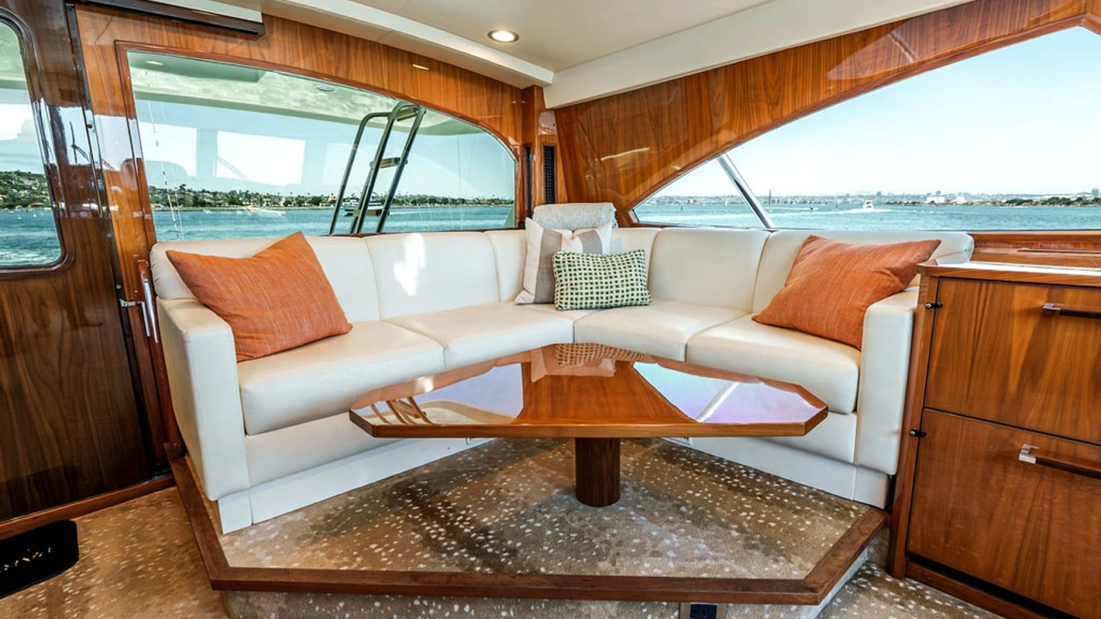 Salon with Panoramic Windows and Seating