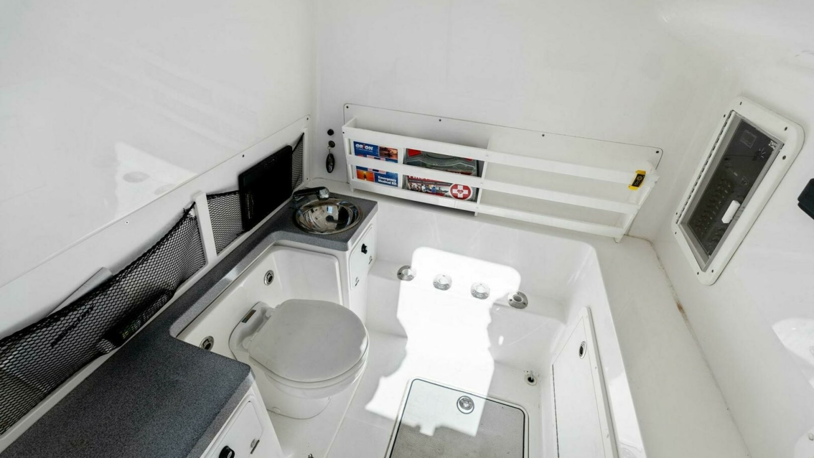 Spacious Enclosed Head Area