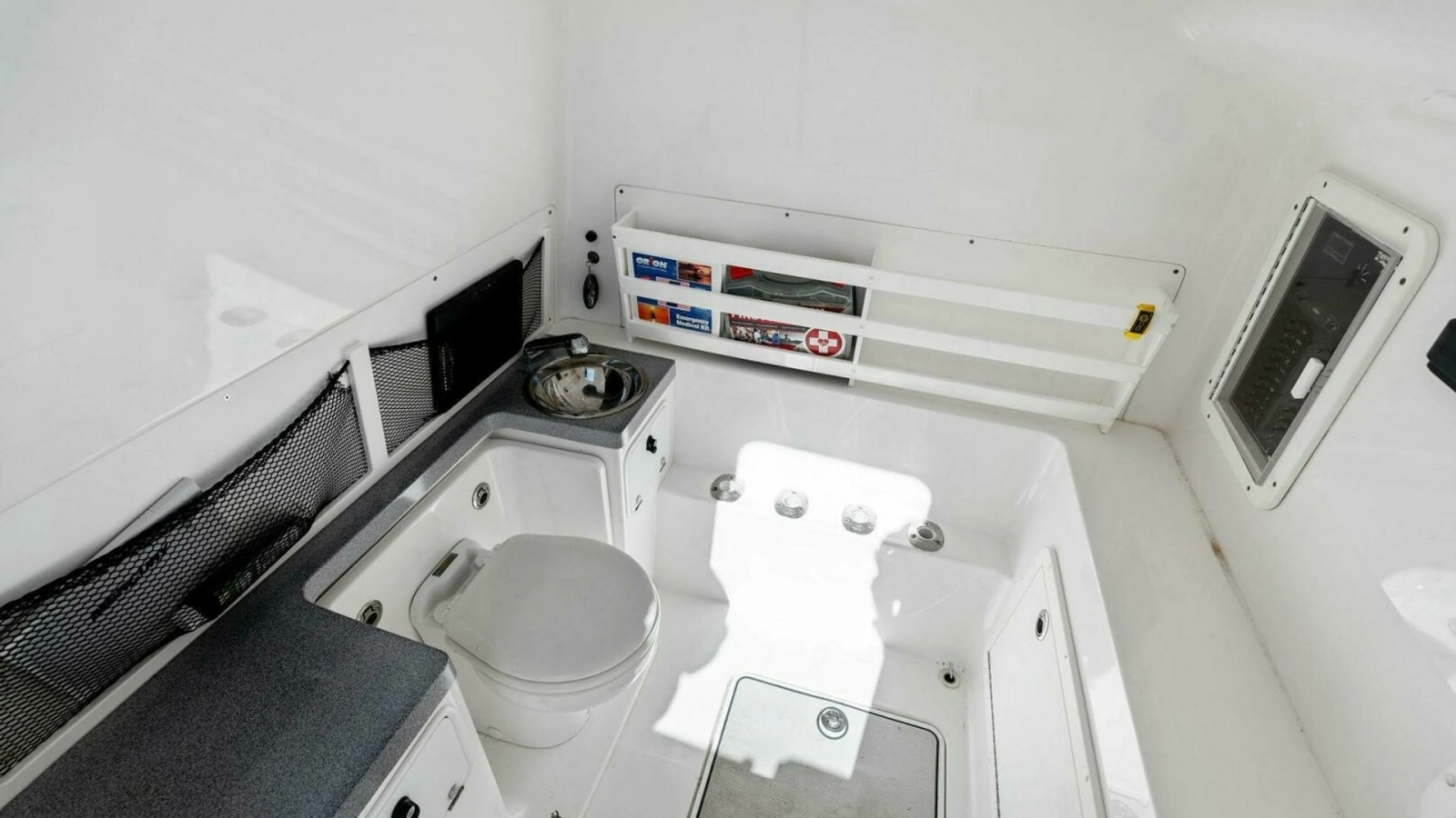Spacious Enclosed Head Area