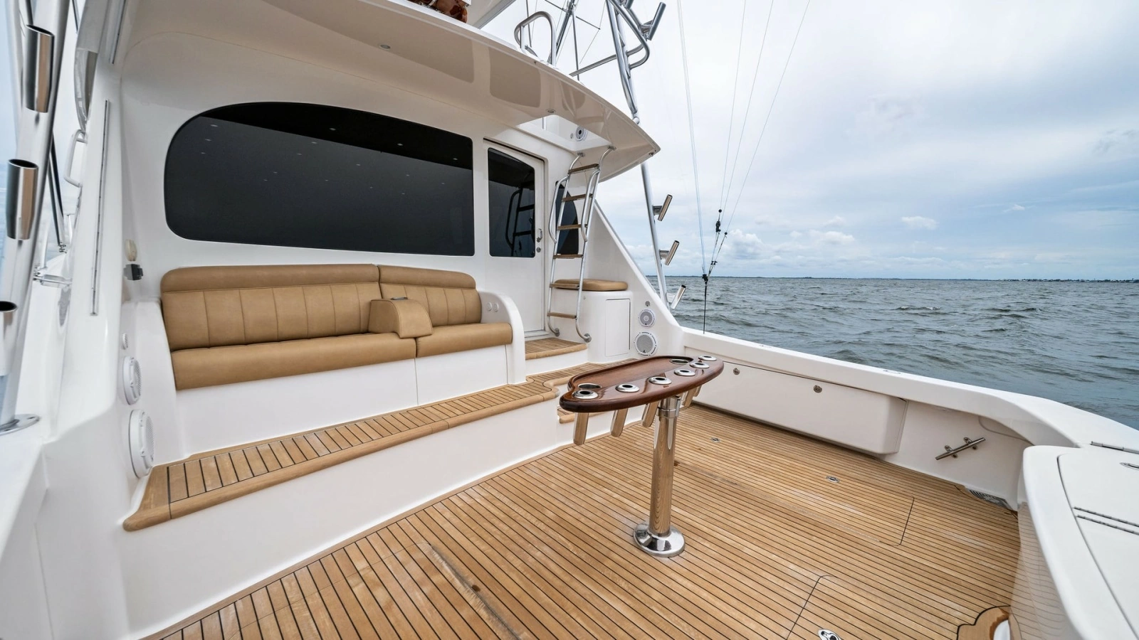 Spacious Teak Cockpit with Seating