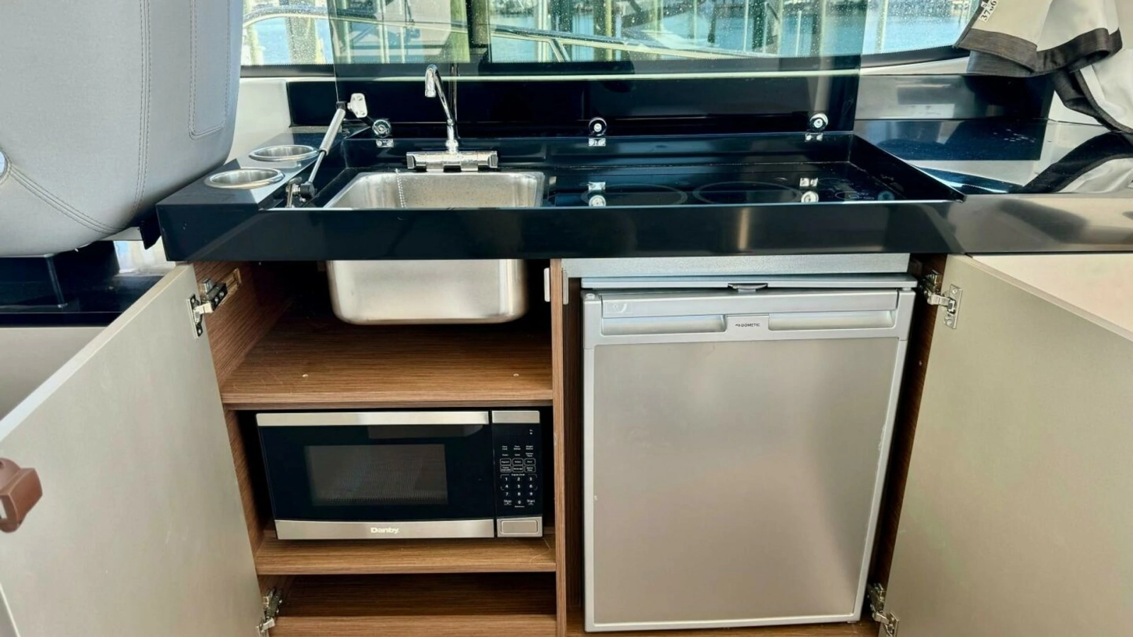 Galley with Sink and Appliances