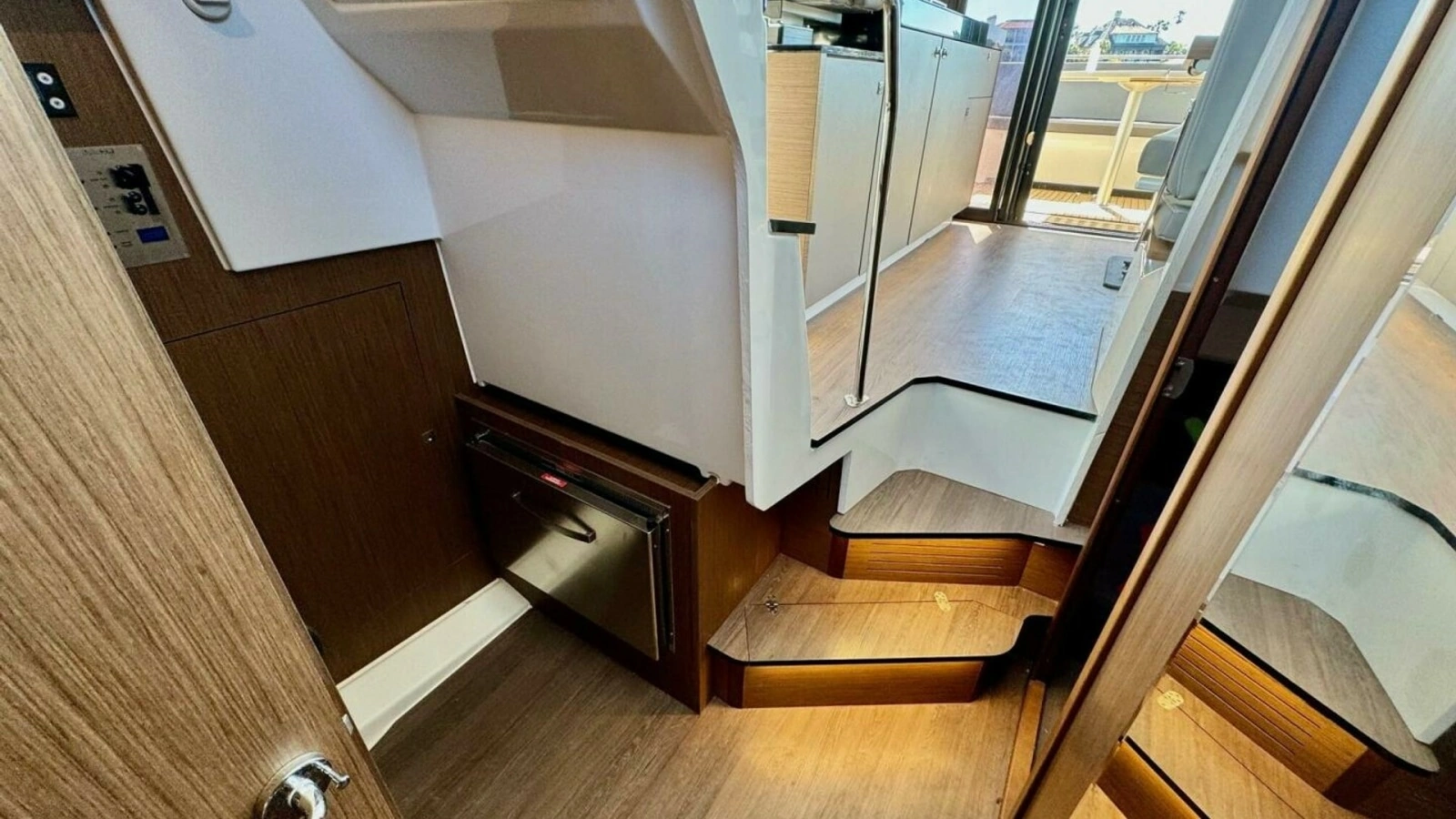 Lower Deck Access and Galley View