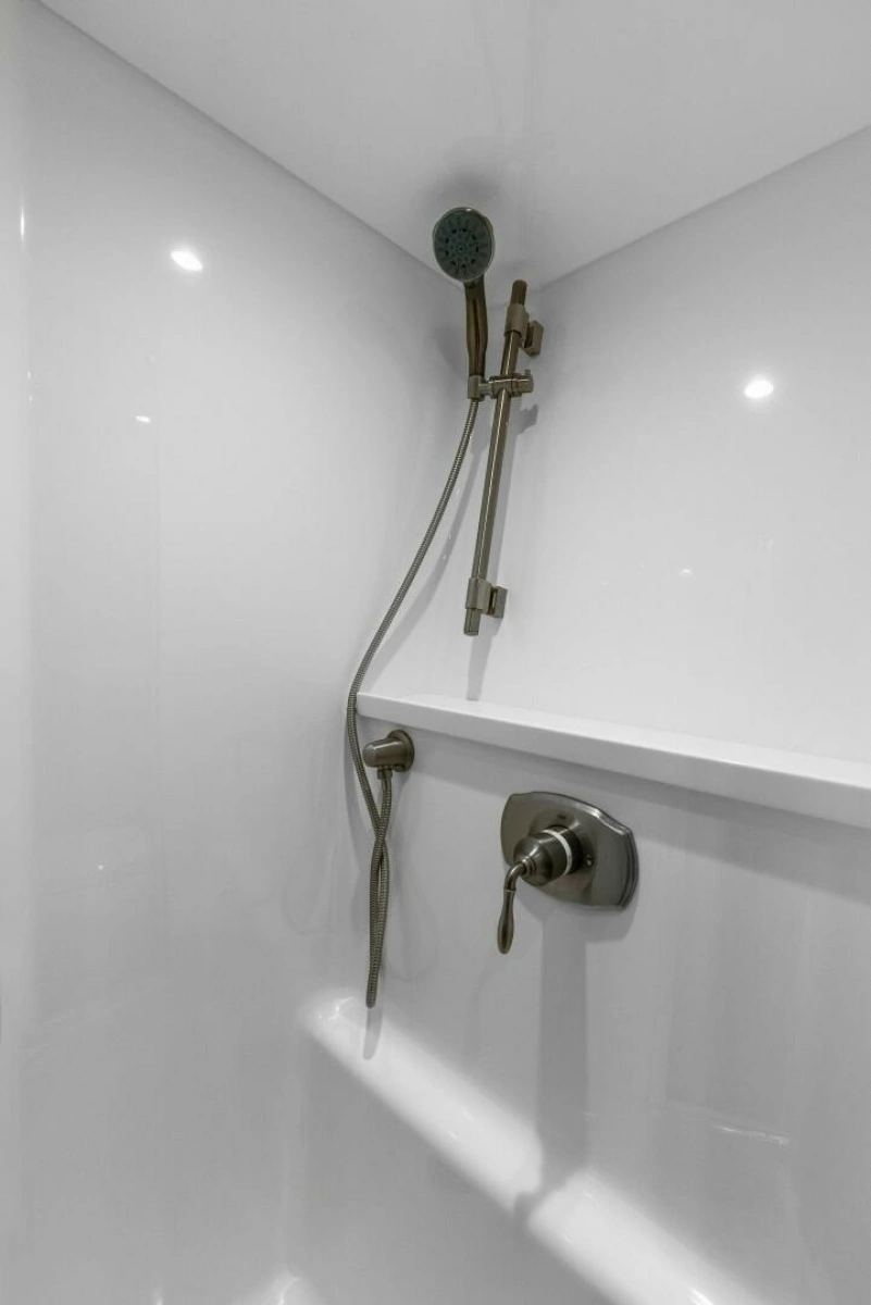2022 Viking 68 Enclosed Bridge- PIPE DREAM- Forward Stateroom Head