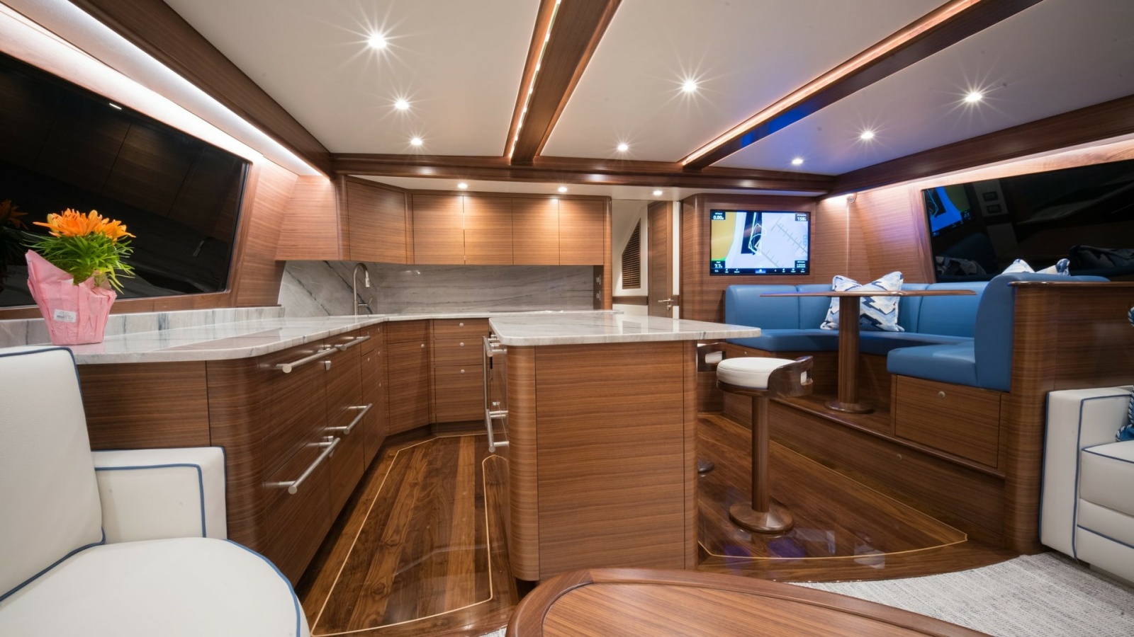 2026 Winter Custom Yachts 75 Open Convertible- MISS CARRIE- Galley