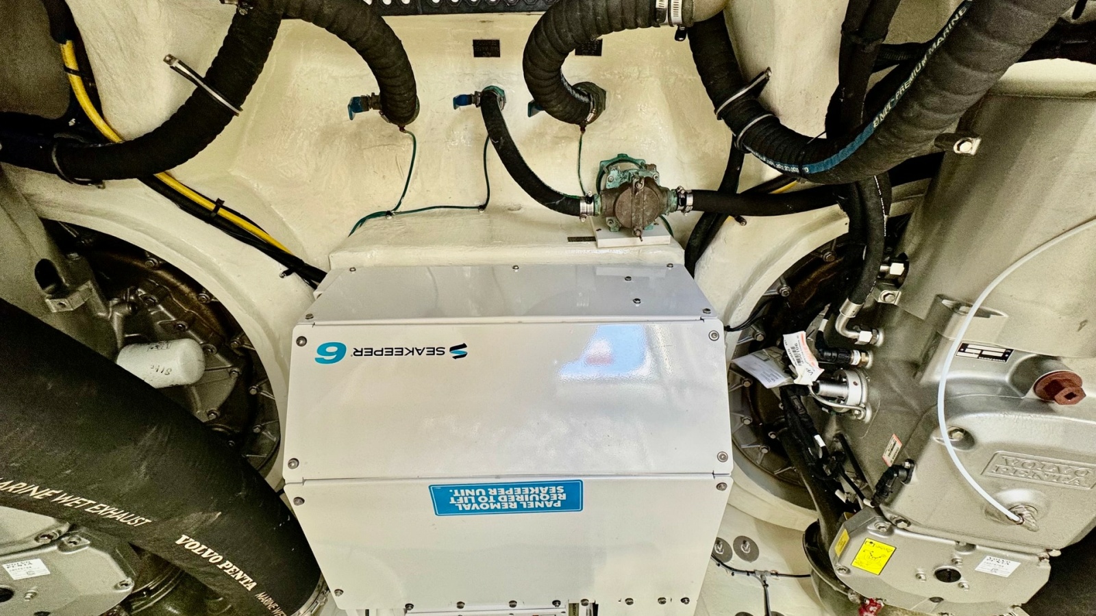 Engine Room with Seakeeper Stabilizer